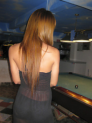 Cheeky pool playing Ladyboys at Pook Bar in Pattaya